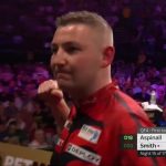 Watch furious Nathan Aspinall SQUARE UP to dart board live on Sky Sports during defeat to Michael Smith