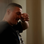 Emotional moment Oleksandr Usyk breaks down in tears over his late dad ahead of Tyson Fury fight